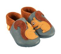 Orangenkinder Krabbel- und Hausschuhe Eichhörnchen 26 anthrazit/braun