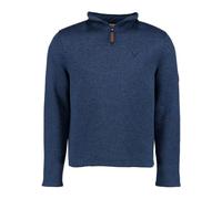Orbis Herren Fleecepullover Strickfleece Freizeitpullover Troyer hochgeschlossen Wukom, Größe:L, Farbe:Marine