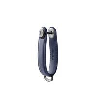 Orbitkey 2.0 Crazy Horse Seasonal Colours - Steel Grey Schlüsselanhänger aus gewachstem Leder in festlichen Farben Schlüsselanhänger