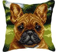 Orchidea 9538 Kreuzstich-Set, Motiv: Hund, bedruckte Leinwand, 4,5 Stück, für Erwachsene