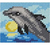 Orchidea Stickpackung für Kinder halber Kreuzstich Delphin 9722