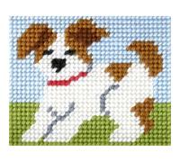 Orchidea Stickpackung für Kinder halber Kreuzstich Hund 9709