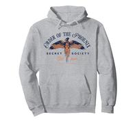Orden des Phoenix Secret Society Est 1970 Harry Potter Pullover Hoodie, Unisex für Erwachsene, Grau Meliert, XXL