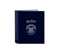 HARRY POTTER CAPTAIN Ringordner mit 4 Ringen, ideal für Kinder verschiedener Altersgruppen, bequem und vielseitig, Qualität und Widerstandsfähigkeit, 27 x 6 x 33 cm, marineblau, M, Lässig