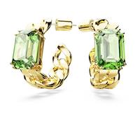 Orecchini a cerchio Millenia Taglio ottagonale, Verdi Swarovski 5671253