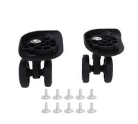 Oreilet 2 Stück Ersatz-Gepäckräder - Kunststoff-Gepäckräder, um 360 Grad Drehbares -Kofferrad für die Meisten Kofferreparaturen, Glatt