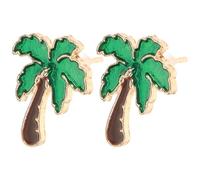 ORFOFE 1 Paar Minimalistische Damenohrringe Kokosnussbaum Ohrstecker Leichte Kreative Ohrschmuck für Mädchen Ausgefallene Modeschmuck Ohrringe für Sommer und Alltag