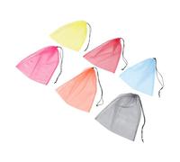 ORFOFE 10 Stück Teiliges Leichter Gym Sack mit Kordelzug Vielseitiger Mesh Wäschesack für Fitness Strand Reisen und Alltagsorganisation Sicherer Verschluss Tragbar und Robust