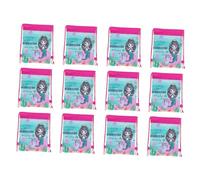 ORFOFE 12 Stück-Pack Aufbewahrungsbeutel mit Kordelzug Meerjungfrau Motiv aus Vliesstoff für Kinder Party und Alltag