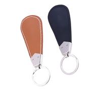 ORFOFE 2 Stück 2 teiliges tragbares kleines Schuhlöffel Set aus hochwertigem Kunstmaterial mit Schlüsselring praktischer Schuhanzieher für drückende Schuhe leicht und kompakt für