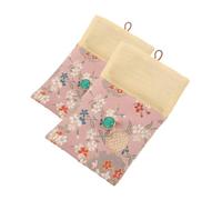 ORFOFE 2 Stück Chinesisches Schmucktäschchen Bestickte Stoff Münzgeldbörse mit Flip Verschluss Robuste Stofftasche für Halsketten Ohrringe Armbänder Aufbewahrung Damen Mädchen Reise