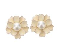 ORFOFE 2 Stück Elegante Blüten Schalringe aus Modische Doppelte Halstuchhalter für Damen Glatte Oberfläche Schonend für Seidenschals Vielseitiges Accessoire für Schal und Tuch