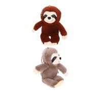 ORFOFE 2 Stück Flauschige Faultier Schlüsselanhänger Plüsch Anhänger für Taschen Rucksäcke Leicht und Tragbar Niedliches Faultier Accessoire für Alltag und Geschenk