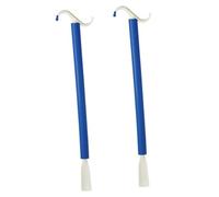 ORFOFE 2 Stück Professioneller Dressing Stab aus Leichtem Abs mit Schuhlöffel Praktischer Ankleidehilfe für Schwangere und Behinderte Langlebig und Handlich