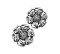 ORFOFE 2 Stück Retro Manschettenknöpfe Damen aus Robuster Legierung mit Knopfdekorationsbox und Eleganten Schulterklappen für Alltag und Besondere Anlässe