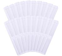 ORFOFE 20 Stück Transparente Stifteetuis aus Kunststoff Quadratische Federmäppchen 15,5x2,5x2,5cm Leichtes Aufbewahrungsetui für Kugelschreiber Bleistifte Praktisch für Schule Büro