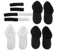 ORFOFE 3 Paare 3 Paar Flauschige Warme Clog Einlegesohlen aus Plüsch Herausnehmbare Hausschuheinlagen für Winterschuhe Waschbare Ersatz Innensohlen Unisex Komfortables Innenfutter für