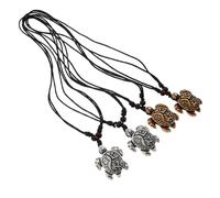 ORFOFE 4 Stück Teiliges Resin Schildkröten Anhänger Halskette Europäischer Amerikanischer Stil Langlebiges Hochwertiges Harz Modische Tierform Kreatives Geschenk für Damen und Mädchen