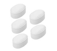 ORFOFE 5 Stück Teiliges Kleine Uhrenkissen PU Schaum Mini Uhrenpolster für Uhrenbox Leichtes Langlebiges Uhrenkissen mit Pflegeleichtem Bezug Passend für Automatischen Uhrenbeweger Weiß