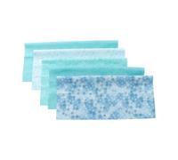 ORFOFE 5 Stück Teiliges Patchwork Stoffpaket aus Baumwolle Bedruckte Stoffe zum Nähen und Basteln Strapazierfähiges Quilt Material für Kissen Taschen Dekoration Handliche Grün