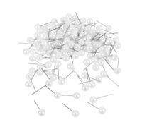 ORFOFE 500 Stück Dekorative Reißzwecken Weiß mit Rundkopf aus Kunststoff und Stahlspitze Mehrzweck Stecknadeln für Wanddekoration Büroorganisation Basteln und Kartenmarkierung