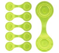 ORFOFE 6 Stück Teiliges Reflektierende Magnetische Clips für Rucksack Jacke und Kinderwagen Kleine Outdoor Sichtbarkeitshilfen aus Langlebigem PVC für Sichere Nachtaktivitäten