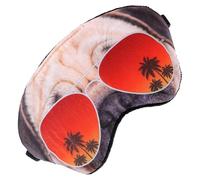 ORFOFE Bequeme 3D Cartoon Schlafmaske „Mops“ aus Kaliko Leichte Augenmaske zum Schlafen für Reisen und Entspannung