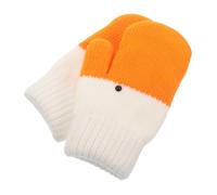 ORFOFE Damen Winterhandschuhe Fäustlinge Warm Gefüttert Winddicht Strickhandschuhe Plüsch Dicke Kuschelige Handschuhe mit Lustigem Gänse motiv Für Outdoor Radfahren Alltag