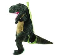 ORFOFE Dinosaurier Rucksack Verstellbare Schulrucksack für Jungen Kindergarten Tagesausflug Weiches Plüschmaterial Grün Kindgerecht für Schule Zoo Freizeit Zufällige Zufällige Farbe