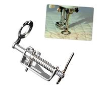 ORFOFE Freihand Nähfuß aus für Haushaltsnähmaschinen Quilt Nähfuß Kompatibel mit Singer Brother Babylock Federbelasteter Quiltfuß für Bewegungsstickerei und Stopfen