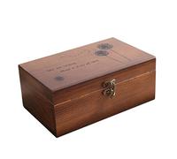 ORFOFE Holz Nähkästchen Aufbewahrungsbox aus Massivem Holz Große Kapazität Feine Verarbeitung Vielseitig für Haushaltsutensilien und Nähzubehör Langlebig und Praktisch für Zuhause und