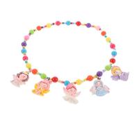 ORFOFE Kinderkette mit Bunten Perlen Leichte Karikatur halskette für Mädchen Praktischer Prinzessin schmuck für Alltag und Fasching als Accessoire und Geschenk zum Kindergeburtstag