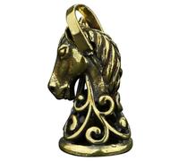 ORFOFE Messing Schlüsselanhänger mit Pferdekopf Motiv Vintage Selbstgemacht Anhänger für Kreative Bastelarbeiten und Geschenkideen