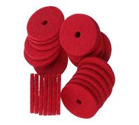 ORFOFE Nähmaschinengarnspule Filz, Filz für Garnspulenstift, 25 Stück, 25,4 mm Außendurchmesser x 4 mm Innendurchmesser x 1 mm Dicke, für Singer Einheiten