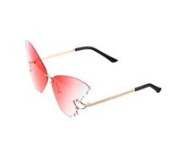 ORFOFE Stylische Damen Sonnenbrille Gradient Farbverlauf Große Geformte Outdoor Schutzbrille für Strand und Reisen Leichtes Modisches Material