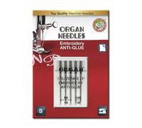 Organ Needles 5117000BL Maschinennadeln, Silber, 90/100 Größe, 5 Count
