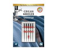 Organ Needles 5105080 Maschinennadeln, Silber, 80/12 Größe, 5 Count