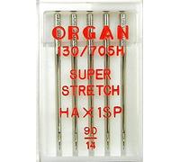 Organ 5 Nähmaschinen Nadeln HA x 1 SP/St. 90 Super Stretch (für System 130/705H) Haushaltsnähmaschinen