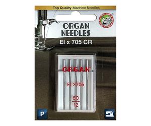 Organ Chromium-Nadel Over-Coverlock Stärke 80/ System ELx705CR/ 5 Nadeln