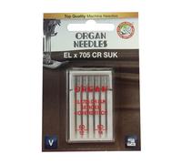 Organ EL x 705 CR SUK a6 080/090 Serger Coverstitch Blister (0,95 € pro 1 Nadeln)