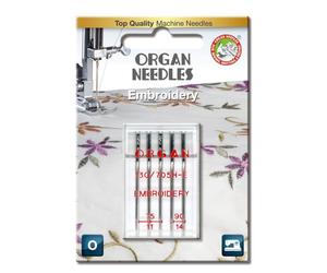 Organ Embroidery-Nadel Stärke 75+90/ System 130/705H-E/ 5 Nadeln