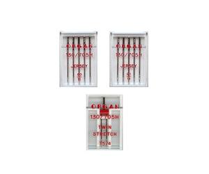 Organ Nadel Set Twin Stretch Jersey 80+90