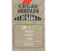 ORGAN Nähmaschinennadeln Industrie Rundkolben System 1738 DBx1 (Universal - Stärke 70/10)
