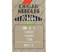 ORGAN Nähmaschinennadeln Industrie Rundkolben System 1738 DBx1 (Universal - Stärke 80/12)