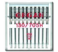 ORGAN Nähmaschinennadeln Universal Jeans Leder Stretch Jersey Microtex Quilting Embroidery 130/705 H (Universalnadel - Stärke 100)