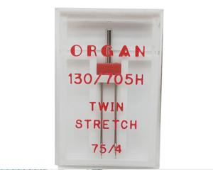 Organ Needle Zwilling Nähmaschinennadel Stretch 1 Nadel in Klarsichtpackung