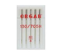 ORGAN NEEDLES 5105060 Maschinennadeln, Silber, 60/8 Größe, 5 Count