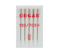 Organ Needles 5105070 Maschinennadeln, Silber, 70/10 Größe, 5 Count