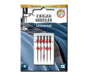 Organ Needles 5105070BL Maschinennadeln, Silber, 70/10 Größe, 5