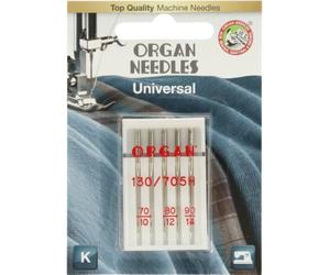 Organ Needles 5105100BL Maschinennadeln, Silber, 100/16 Größe, 5